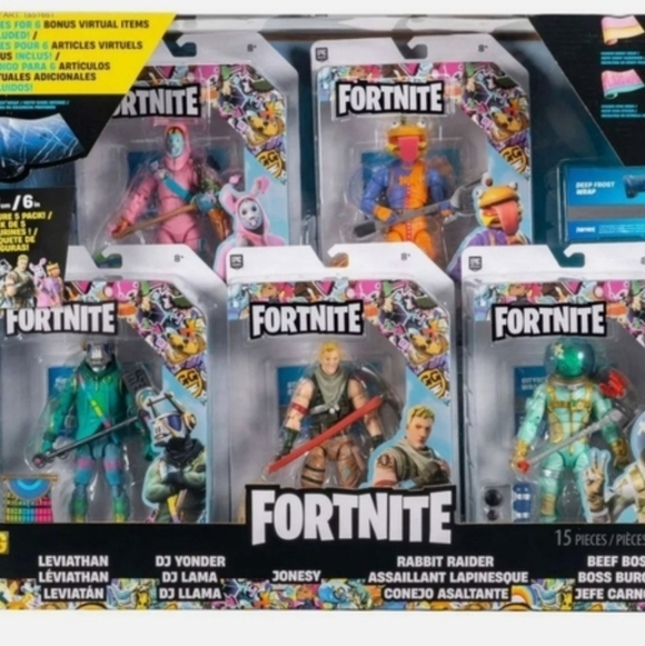 Other - Fortnite Legendary Series 5-Pack Figure Set + Codes for 6 Virtual Items